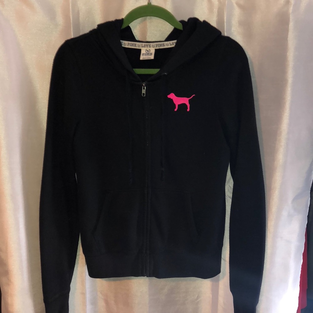 VS PINK ZIP UP HOODIE